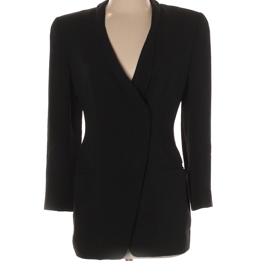 Giorgio Armani Black Shawl Collar Blazer
